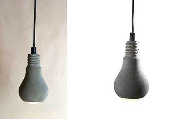 Concrete Edison Lamp by Tove Adman.