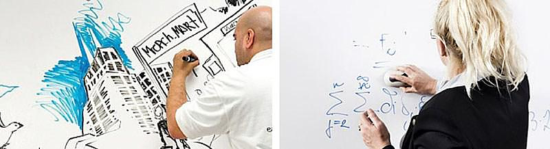 IdeaPaint transforms any surface into a Dry Erase Board.