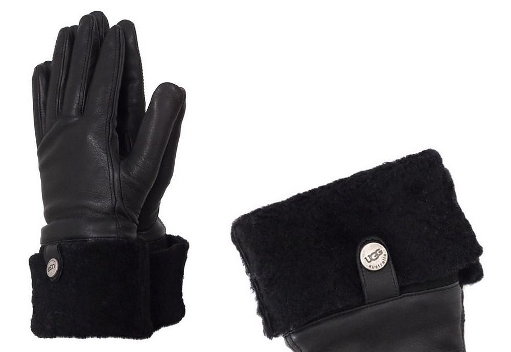 Leather UGG Gloves for Women.