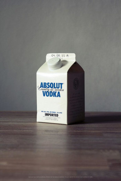 Milk Carton + Alcohol = Ecohols.