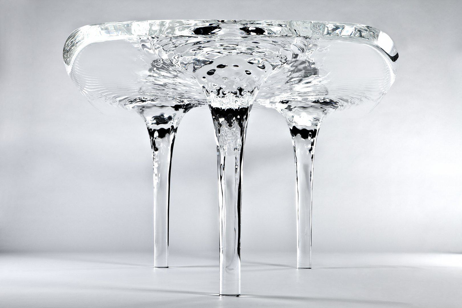 Liquid Glacial Table by Zaha Hadid.