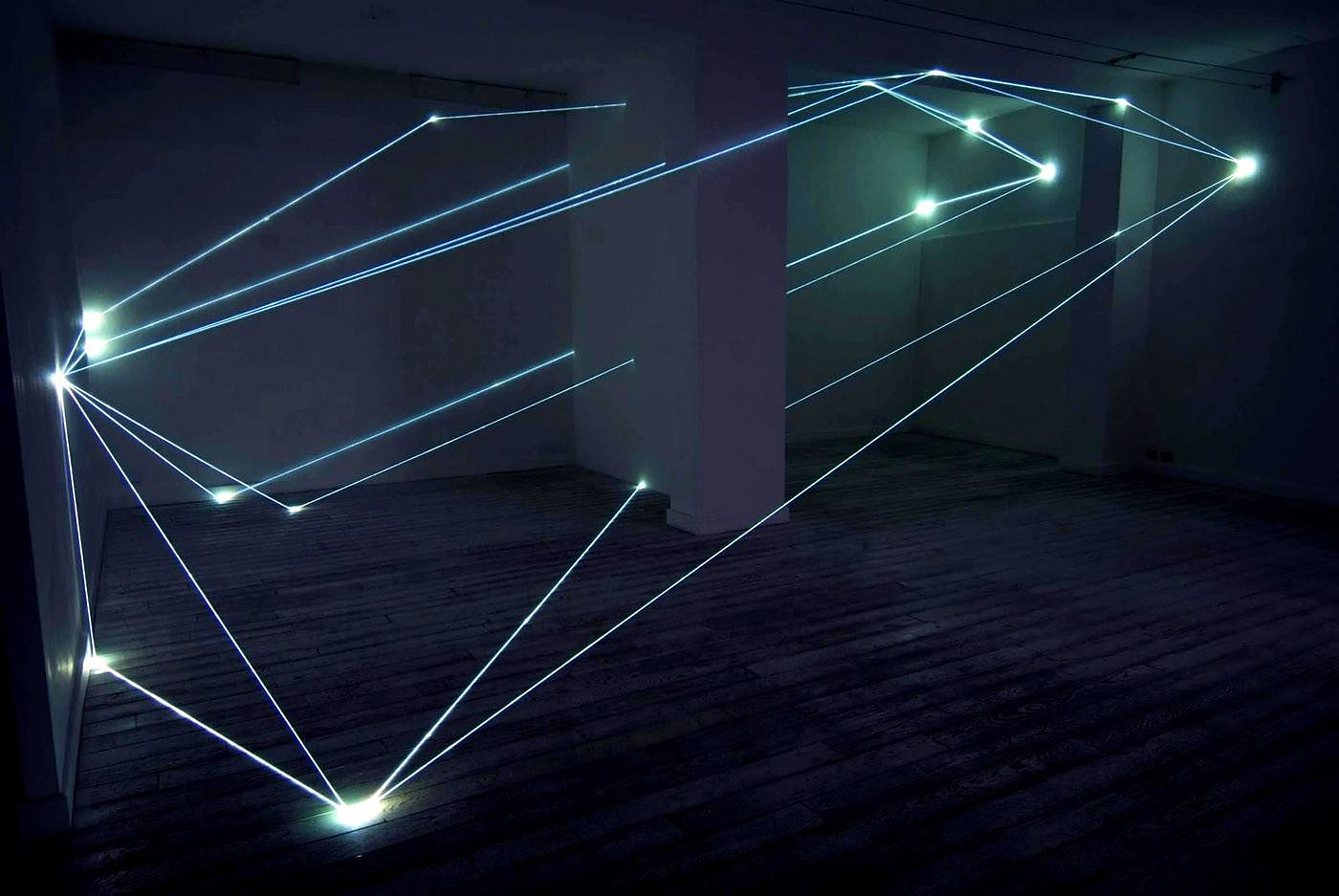 Fiber Optics Art Installations by Carlo Bernardini.