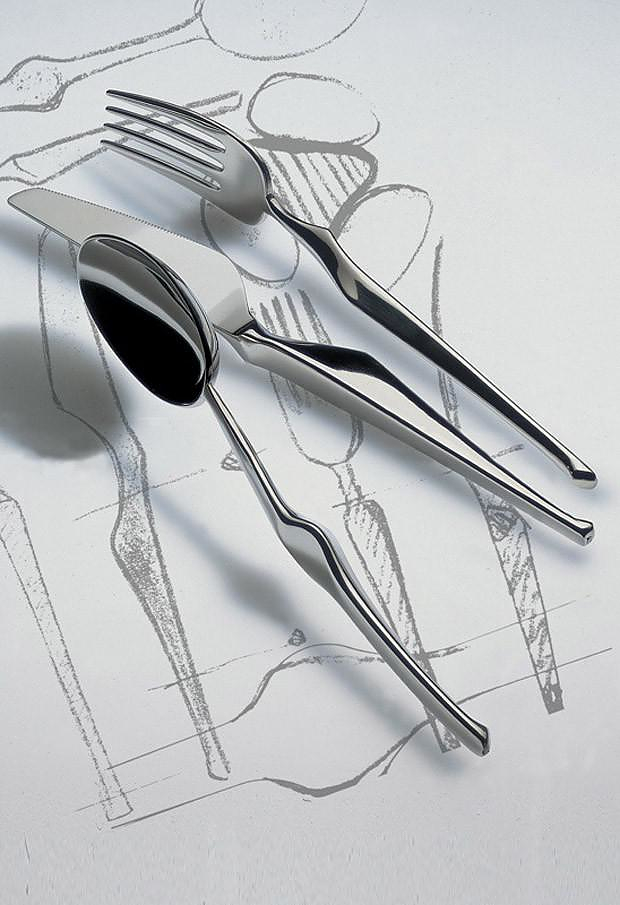 Mepra Ergonomica Cutlery by Angelo Mangiarotti.