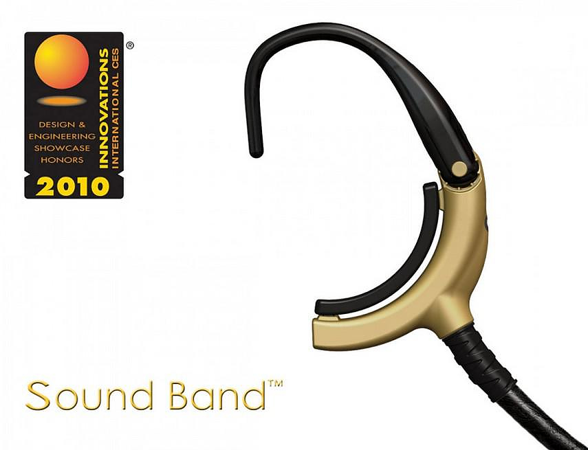 Sound Band Wireless Headset delivers audio without obstructing ambient sound.