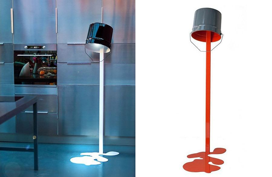 Spilled Paint Can Lamp 