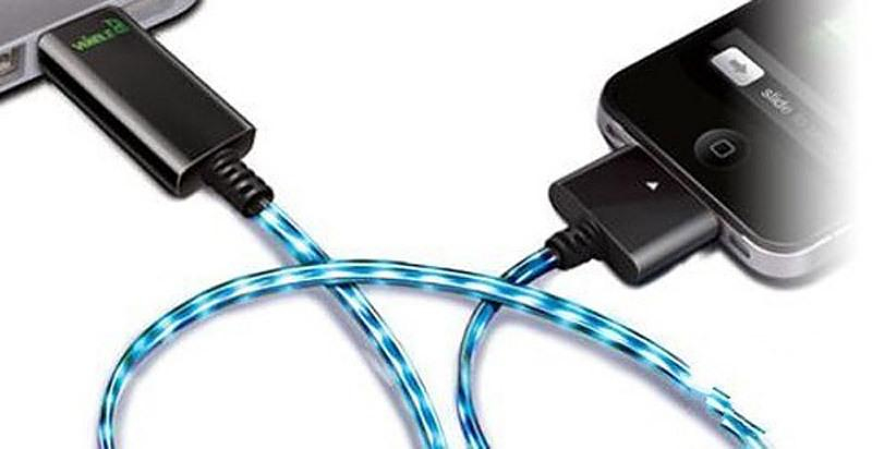 Dexim Visible Green – Illuminated iPhone Charger and Sync Cable.