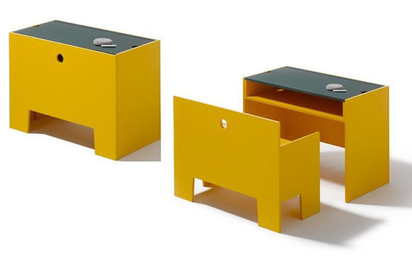 Wonder-Box Table and Bench by Richard Lampert