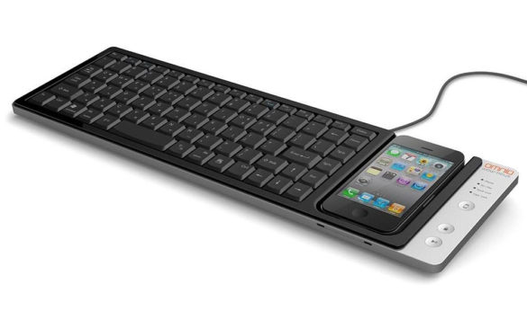 Omnio WOW-keys iPhone keyboard / Charging Dock