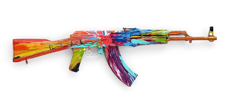 Damien Hirst AK47 Spin, for Peace One Day.