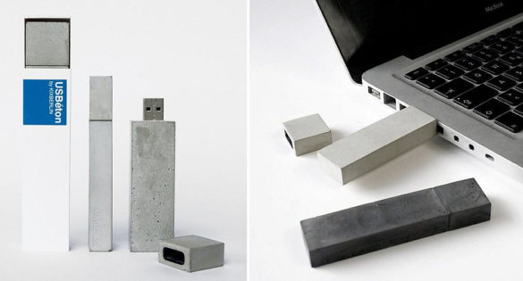 USBeton concrete USB stick by Kix Berlin