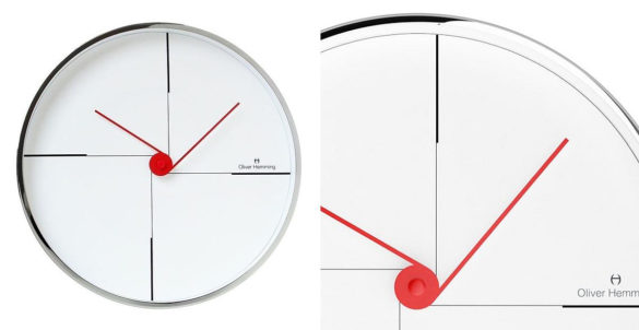 Wall Clock W300S9W by Oliver Hemming