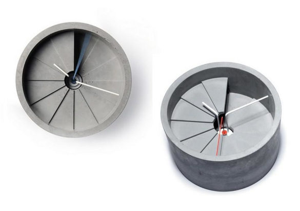 th Dimension Concrete Clock by 22 Design Studio