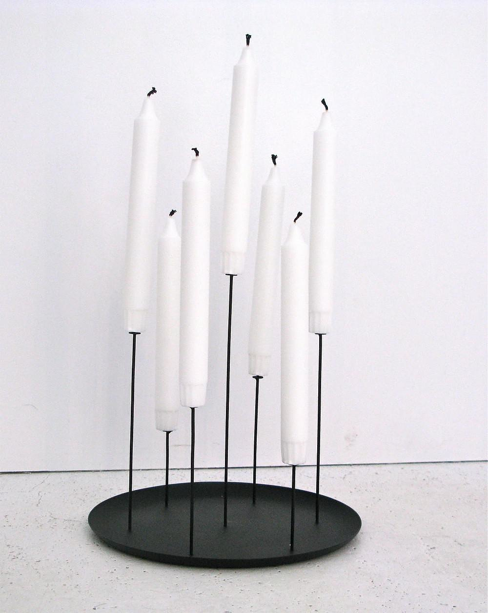Multi Candle Pin Candelambra, a pedestal for candles by ENO STUDIO.