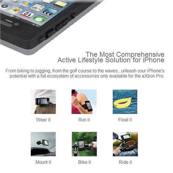 aXtion Pro, the ultimate waterproof iPhone case.