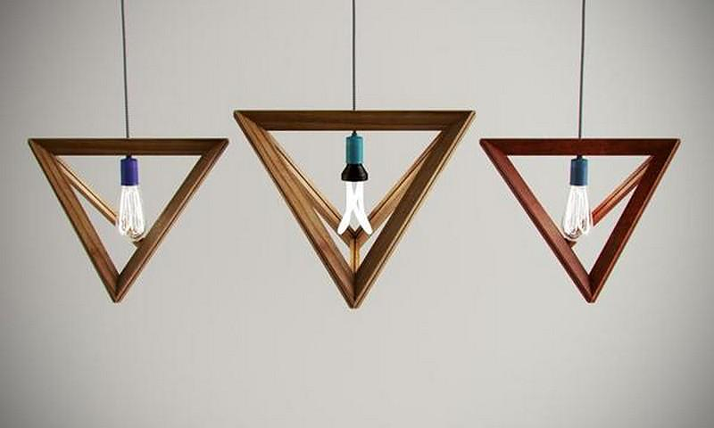 Lightframe Wooden Pendant Lamp by Herr Mandel.