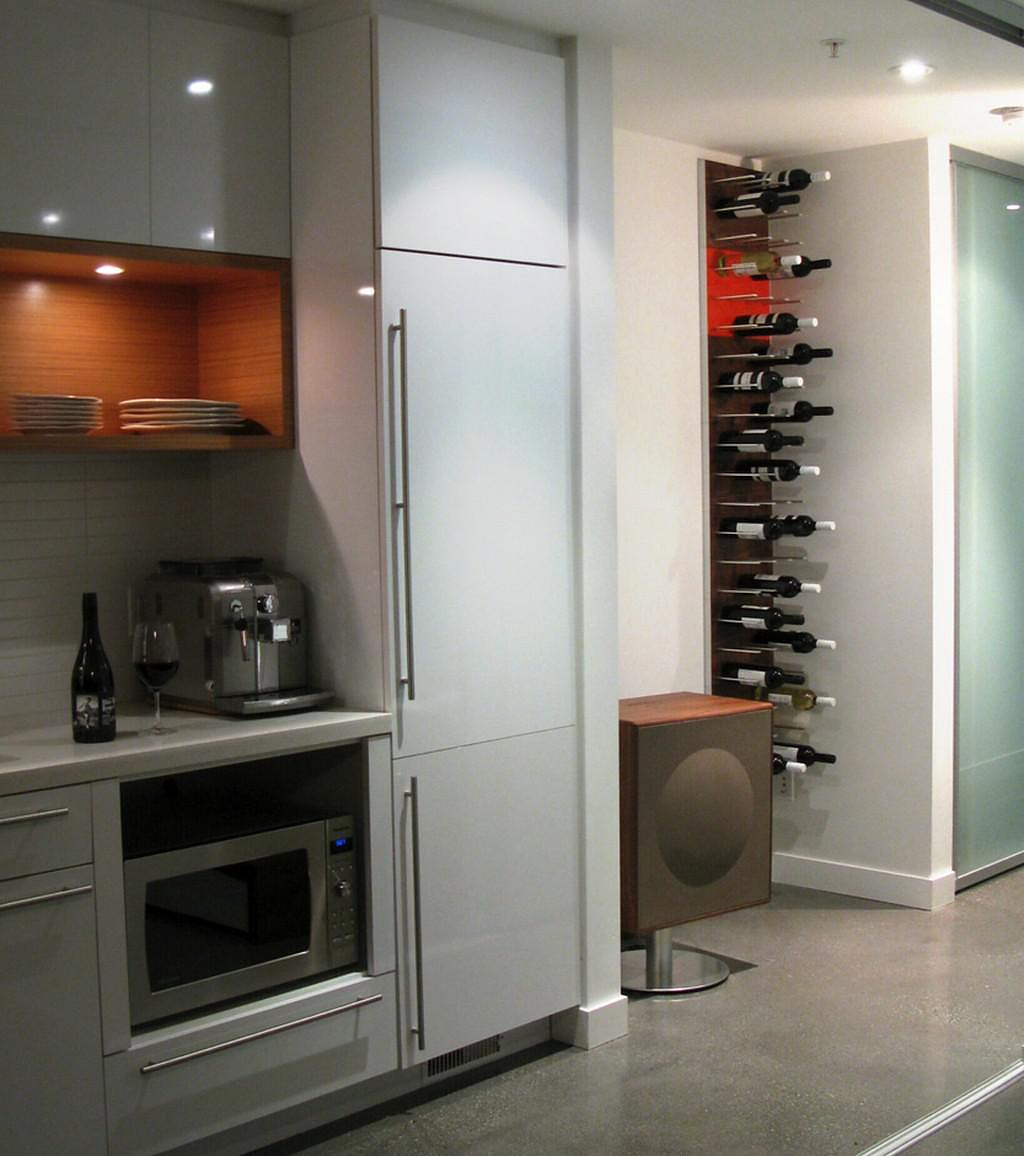 STACT modular wine wall rack.