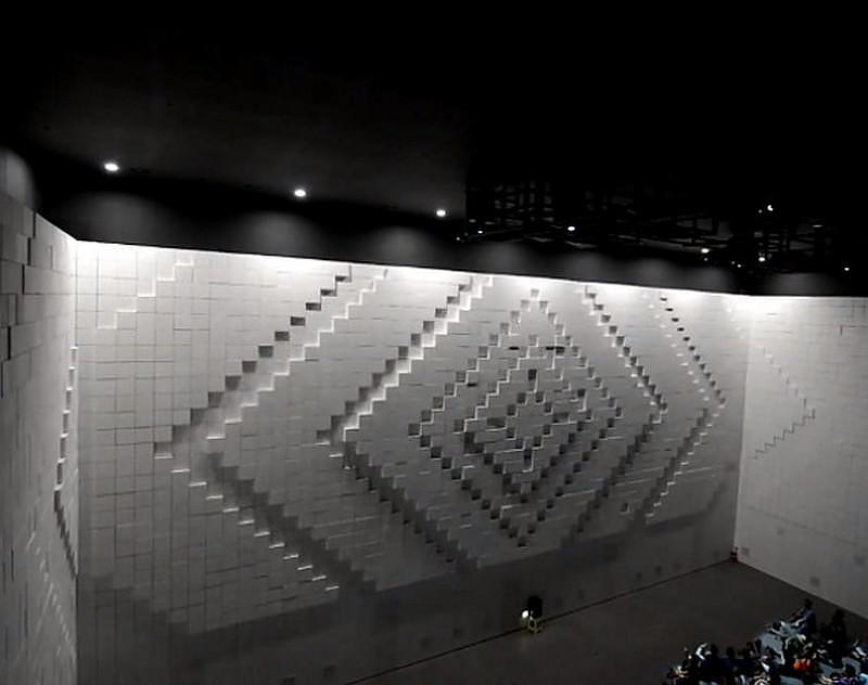 Hyper Matrix, an amazing kinetic landscapes media art installation.