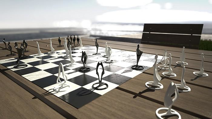 Pandov Chess το σκάκι κομψοτέχνημα του Lucian Popescu.