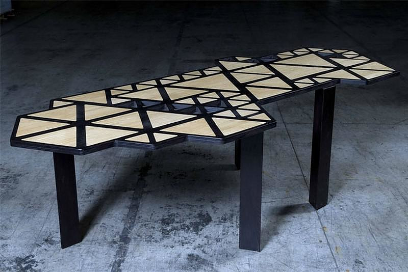 Γεωμετρικό τραπέζι Swarm της Natalie Goldfinger.