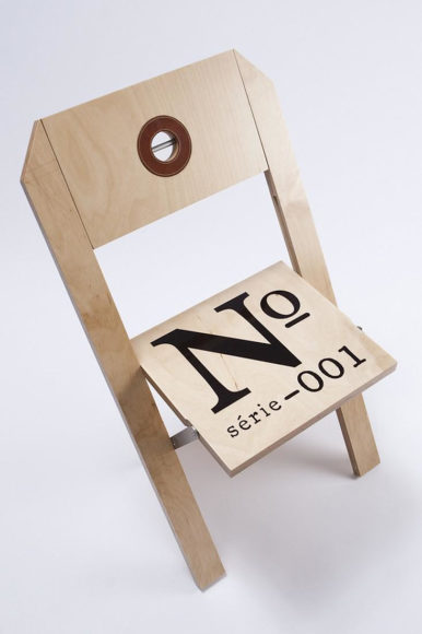Label Folding Chair by Felix Guyon for LA FIRME.