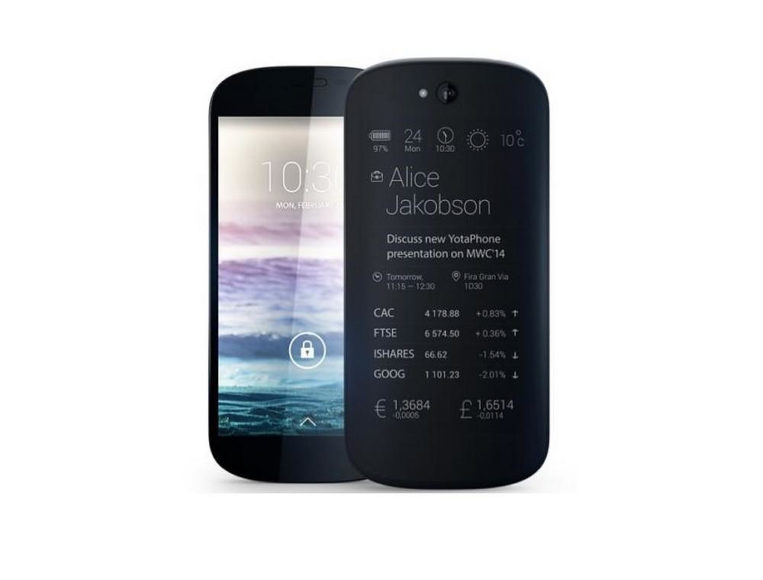 Smartphone YotaPhone 2 με οθόνη e-ink (ηλεκτρονικό μελάνι).