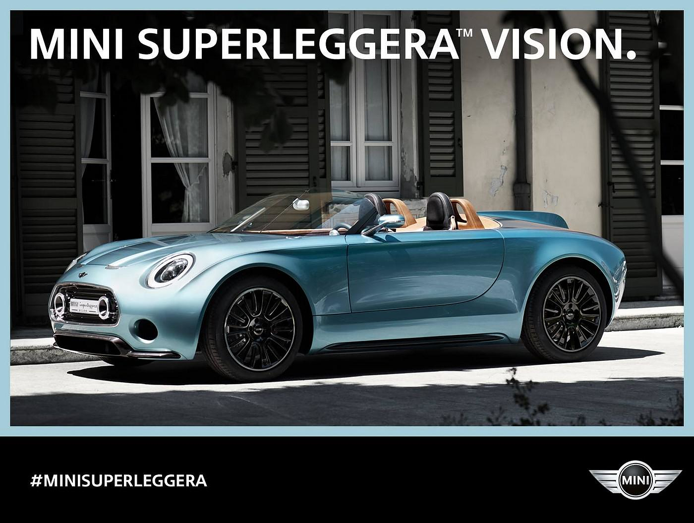 Mini Superleggera Vision Concept a beautiful all-electric Mini Roadster.