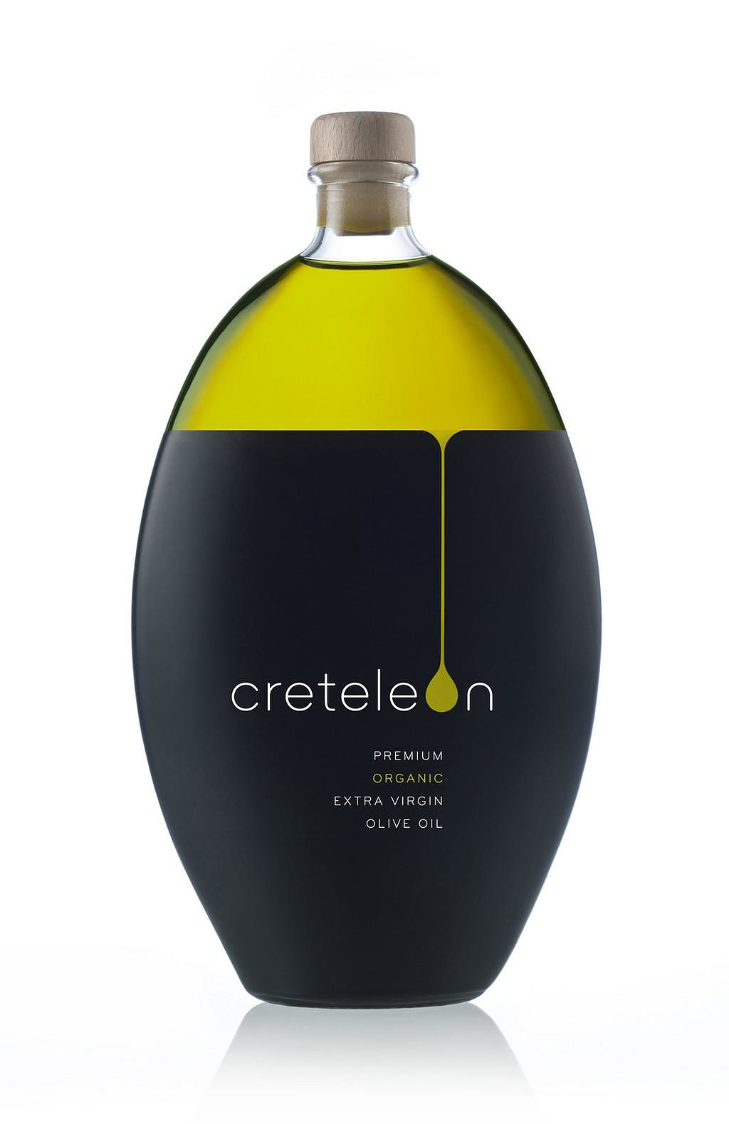 Creteleon Minimalist Olive Oil Packaging.