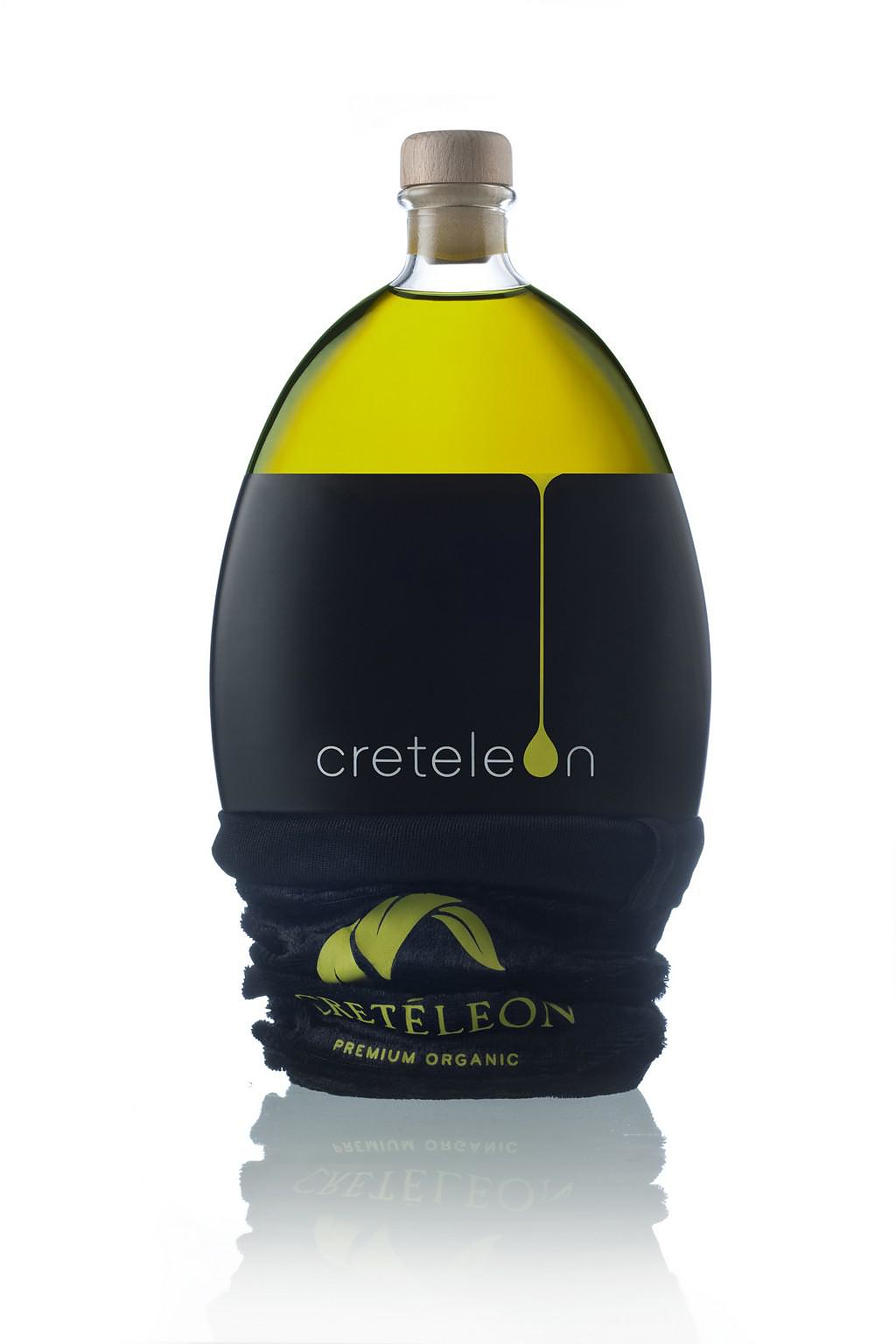 Creteleon Minimalist Olive Oil Packaging.