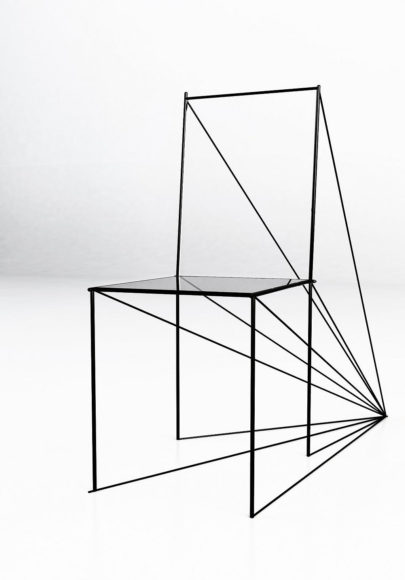 Γραμμική Μεταλλική Καρέκλα Perspective του Artem Zigert.