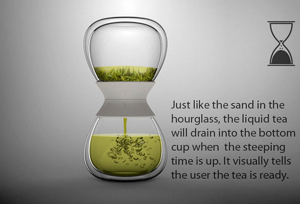 Tea Time Hourglass Tea Maker by Pengtao Yu.