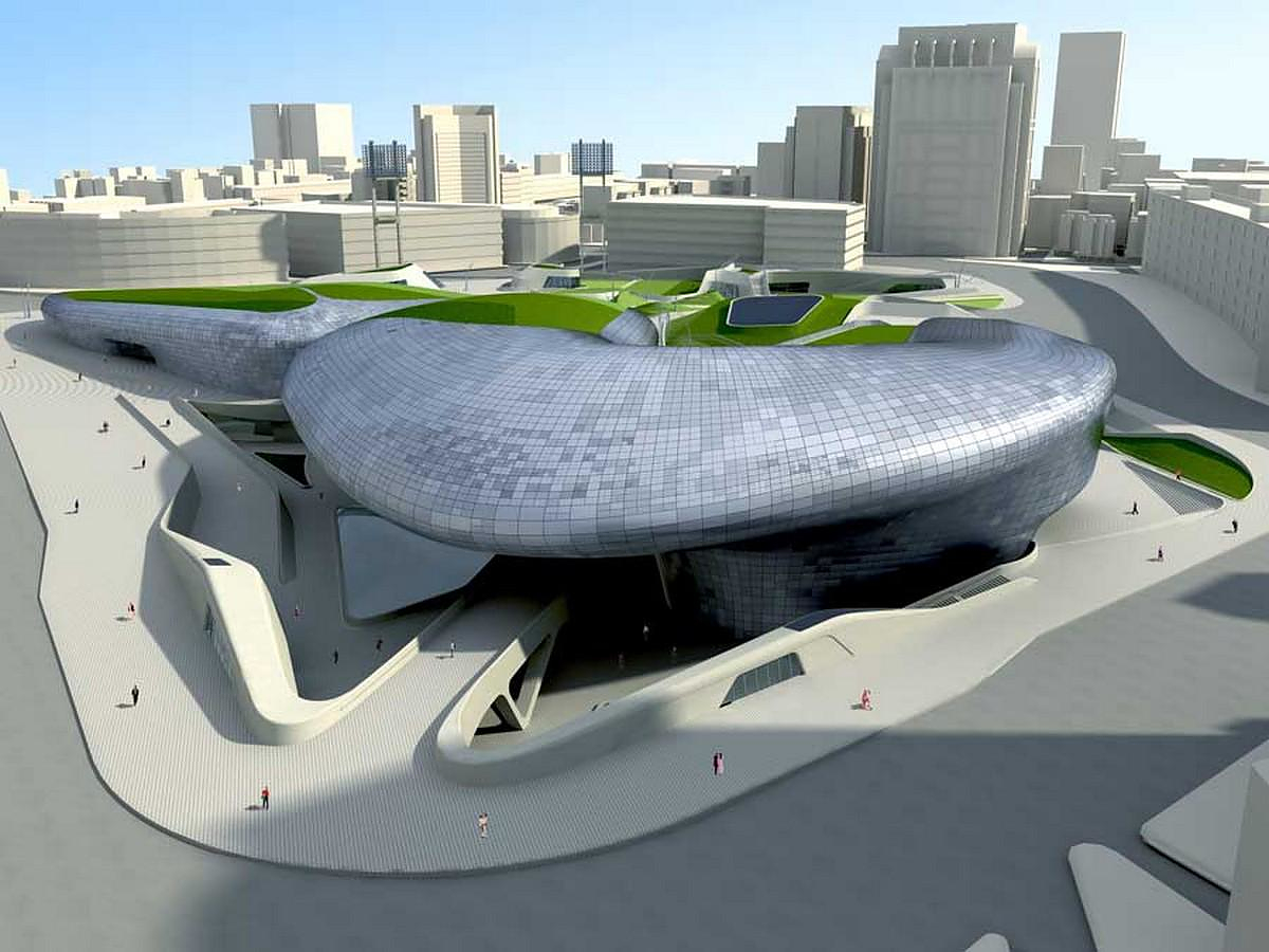 Dongdaemun Design Plaza by Zaha Hadid Architects.