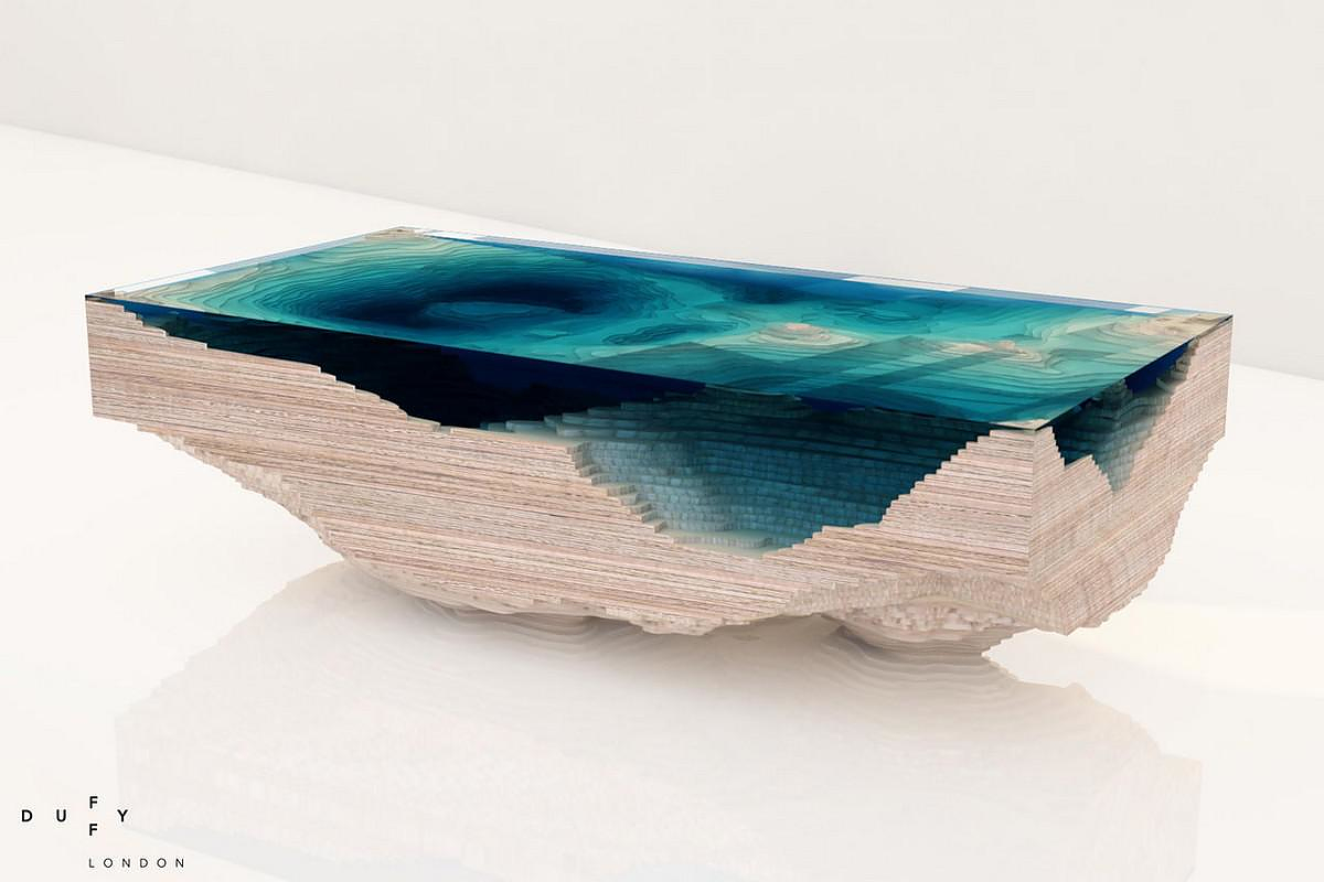 Handmade Abyss Table by Duffy London.