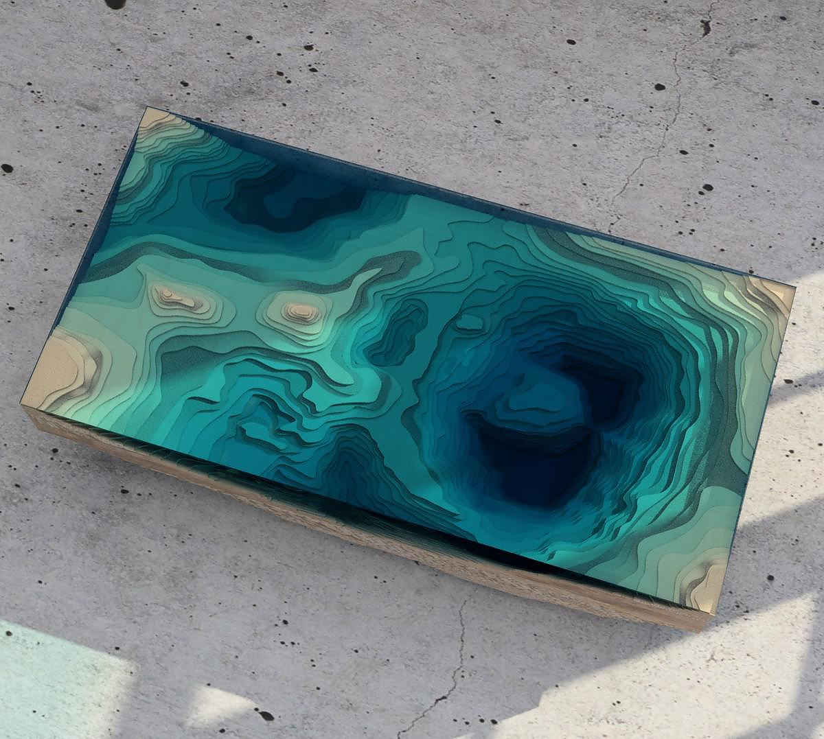 Handmade Abyss Table by Duffy London.