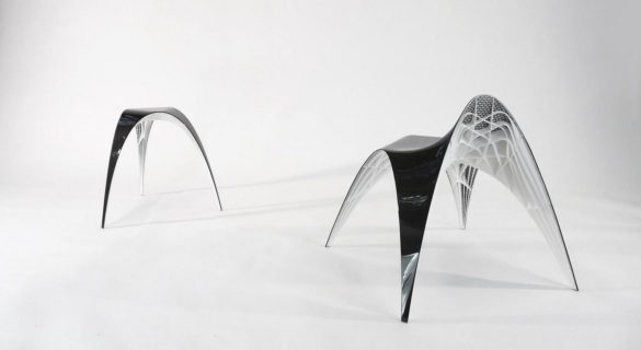 3D Printed Gaudi Chair and Stool by Bram Geenen