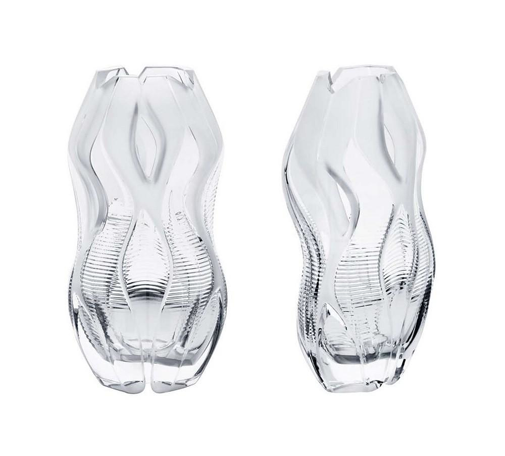 Lalique Crystal Architecture Vase Collection By Zaha Hadid.