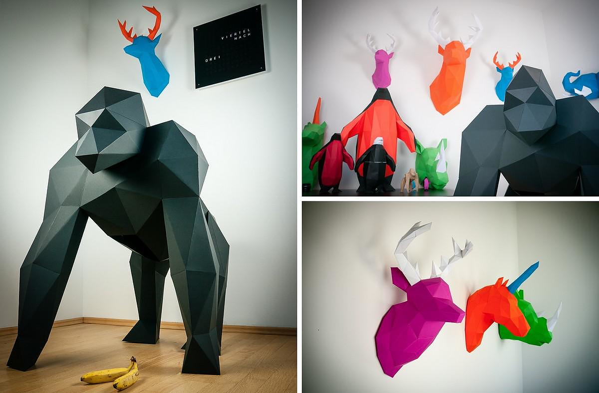 Papertrophy | Precut Paper Sculptures for your Home.