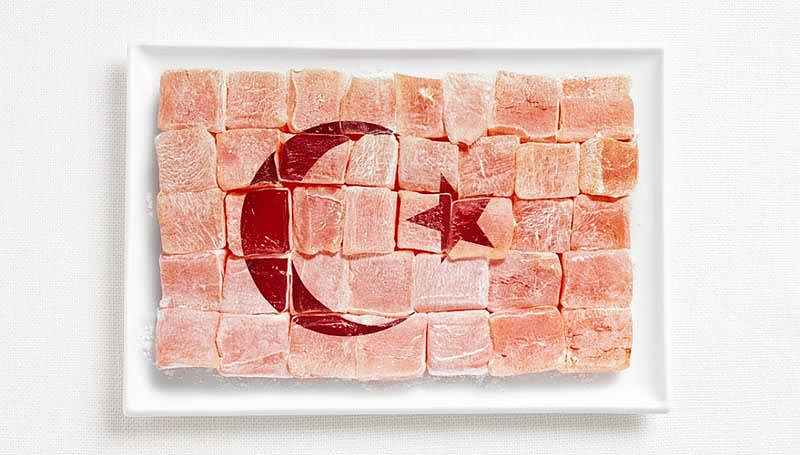 18 National Flags Made From each Country’s Traditional Food.