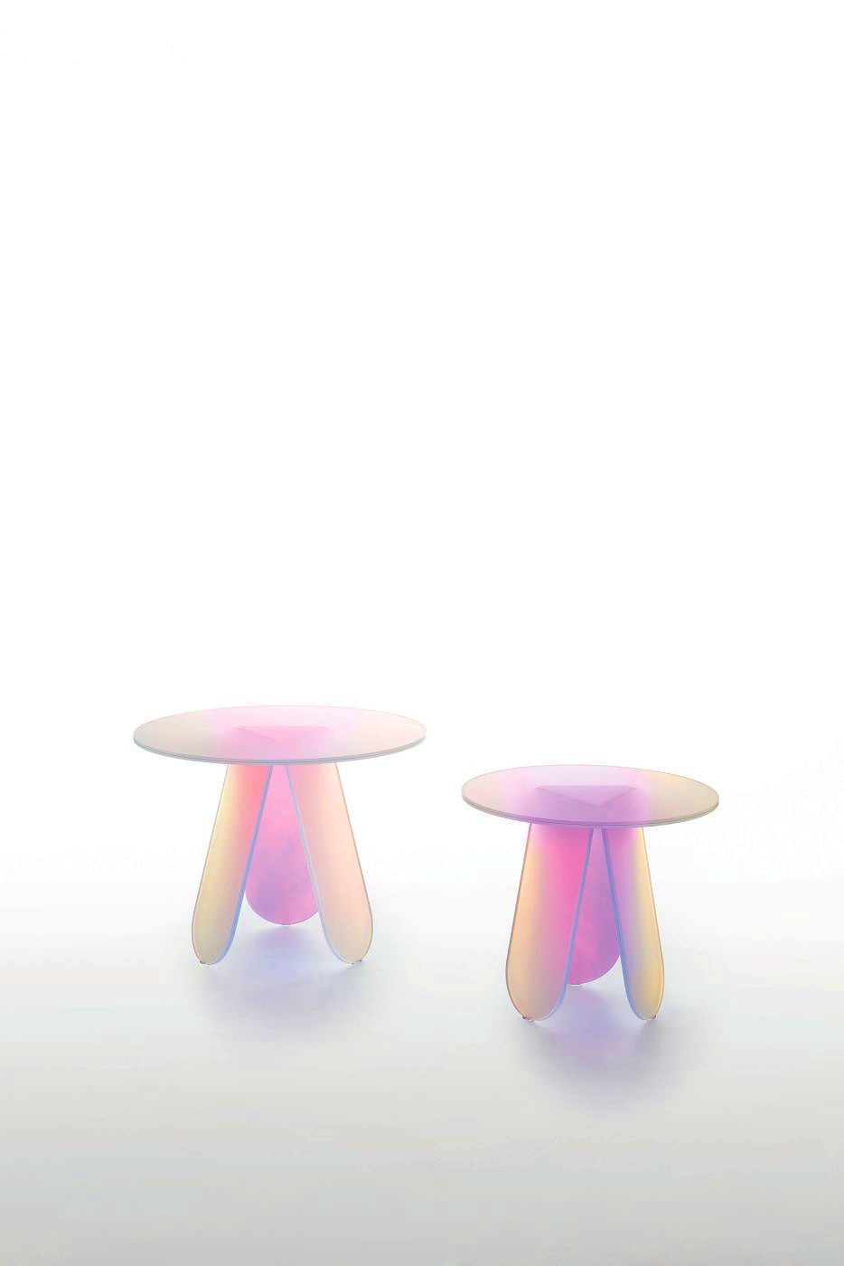 Shimmer Table Collection by Patricia Urquiola