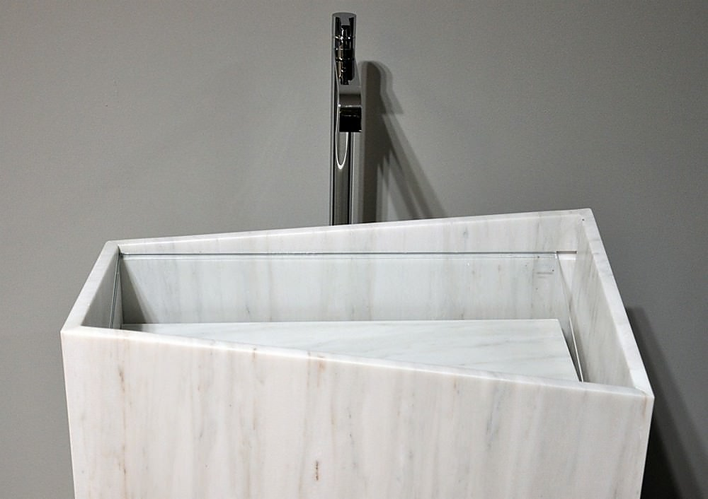 Mono-Lite Marble Washbasin by Thing Design.