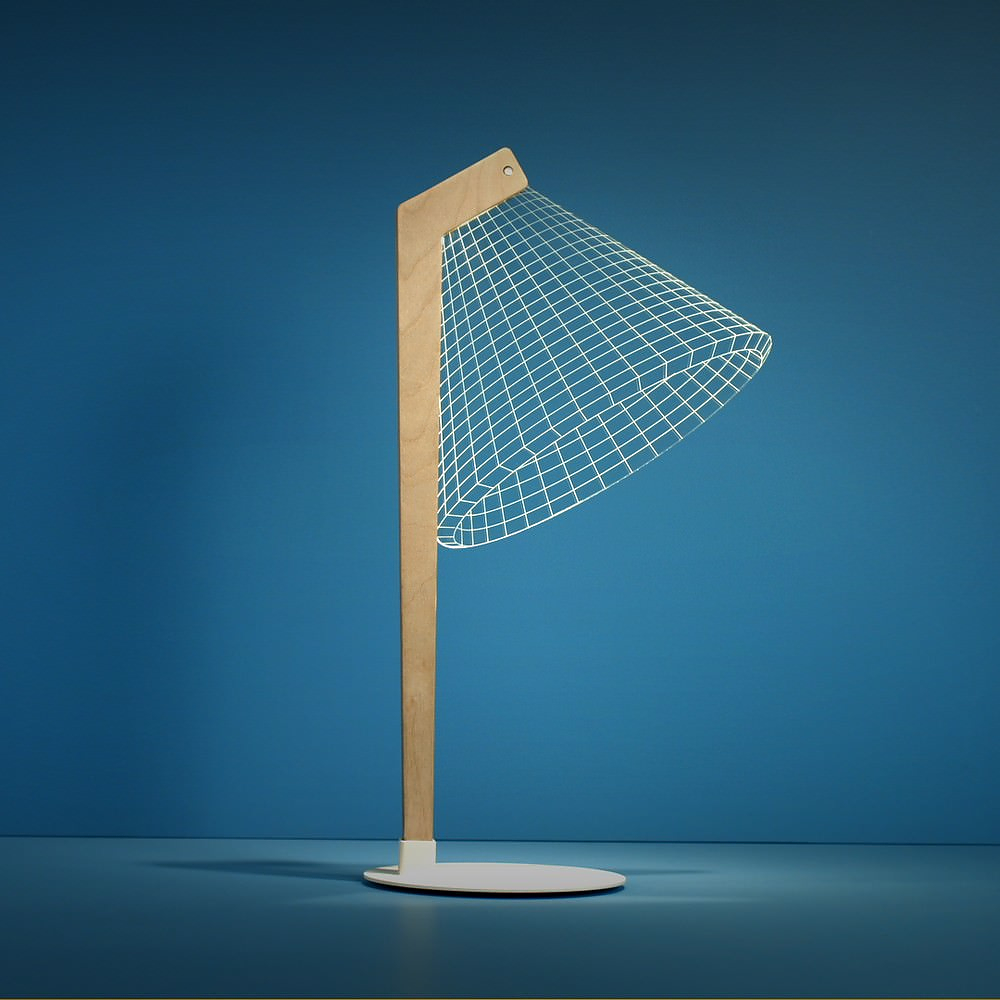 BULBING 2D Optical Illusion Lamps by Studio Cheha.