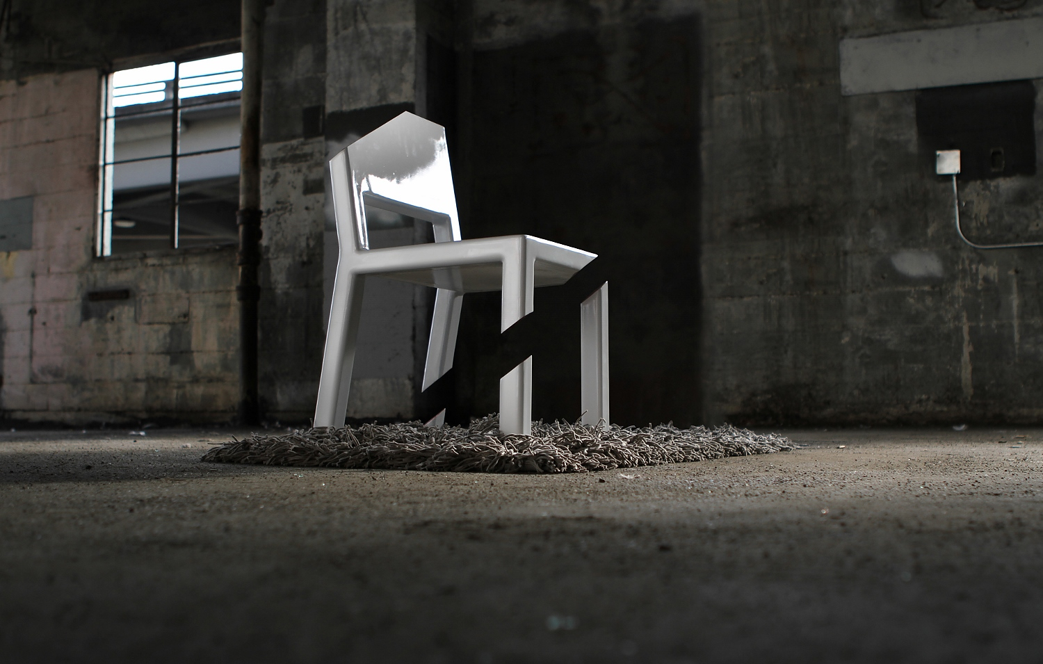 Cut chair by Peter Bristol.