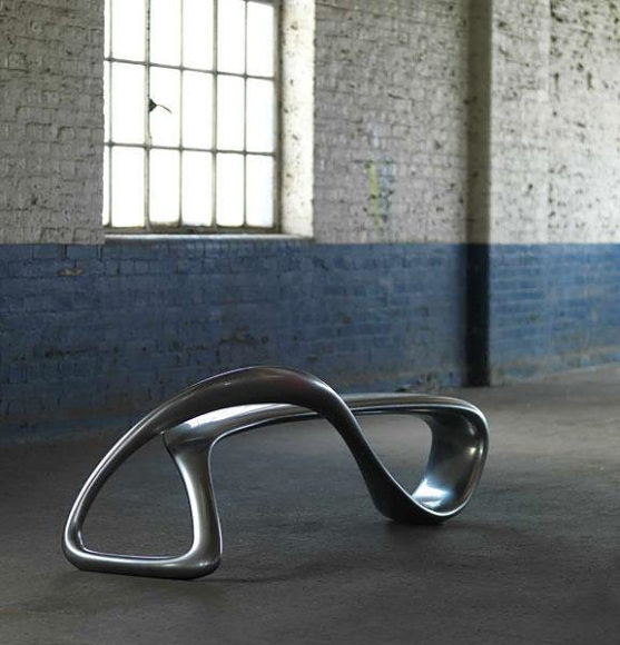 E-Turn seating bench by Brodie Neill for Kundalini.