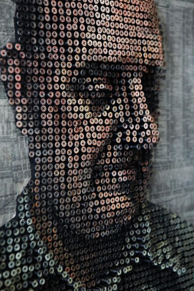 3-Dimensional Screw Paintings by Andrew Myers.