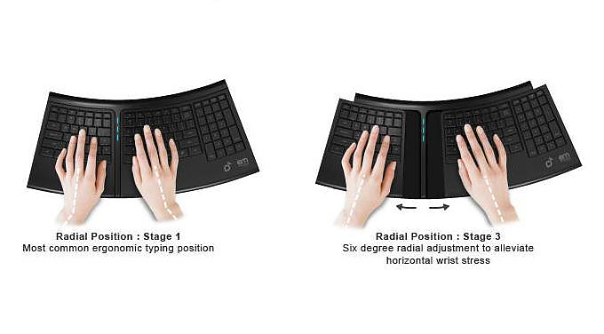 Smartfish Engage ergonomic keyboard.