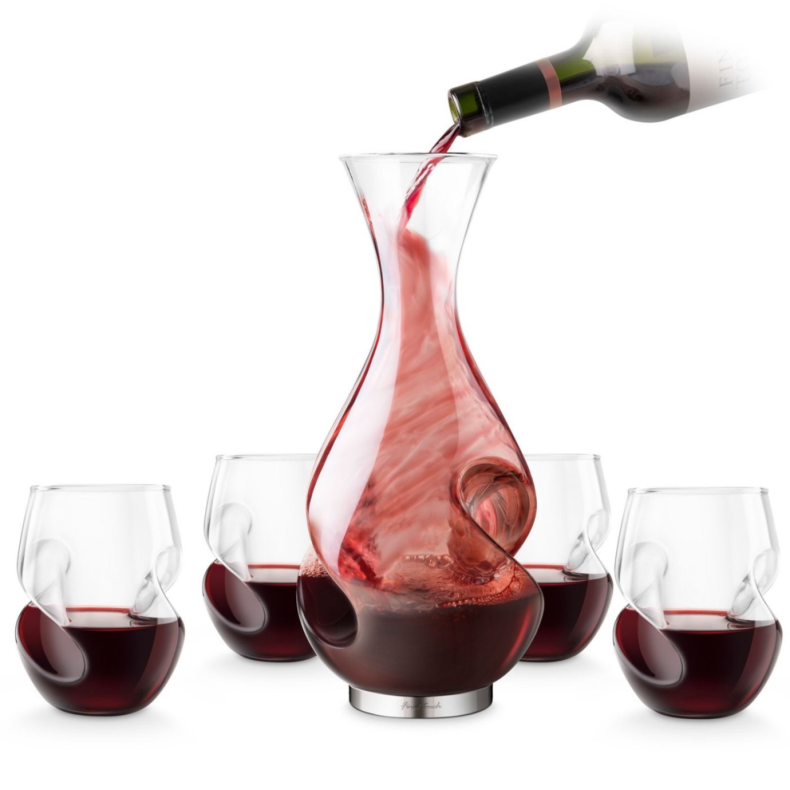 Σετ Καράφα & 4 Ποτήρια Κρασιού L'Grand Conundrum - Final Touch