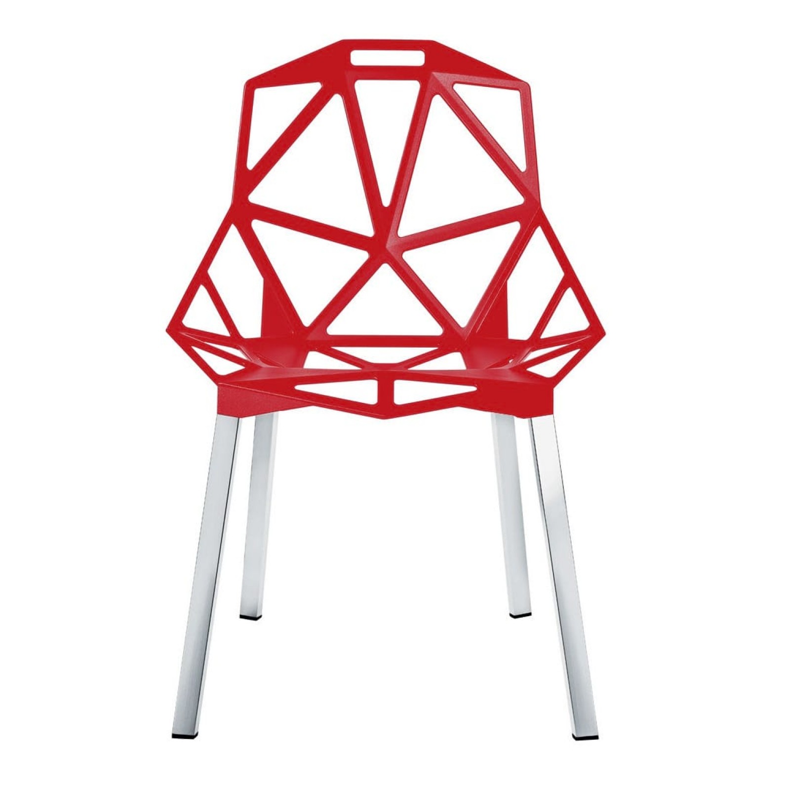 Μεταλλική Καρέκλα Chair One (Κόκκινο / Αλουμίνιο) - Magis