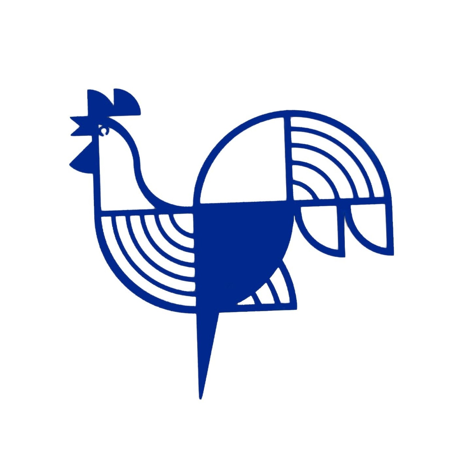Μεταλλικό Διακοσμητικό Τοίχου Rooster (Μπλε) - A Future Perfect
