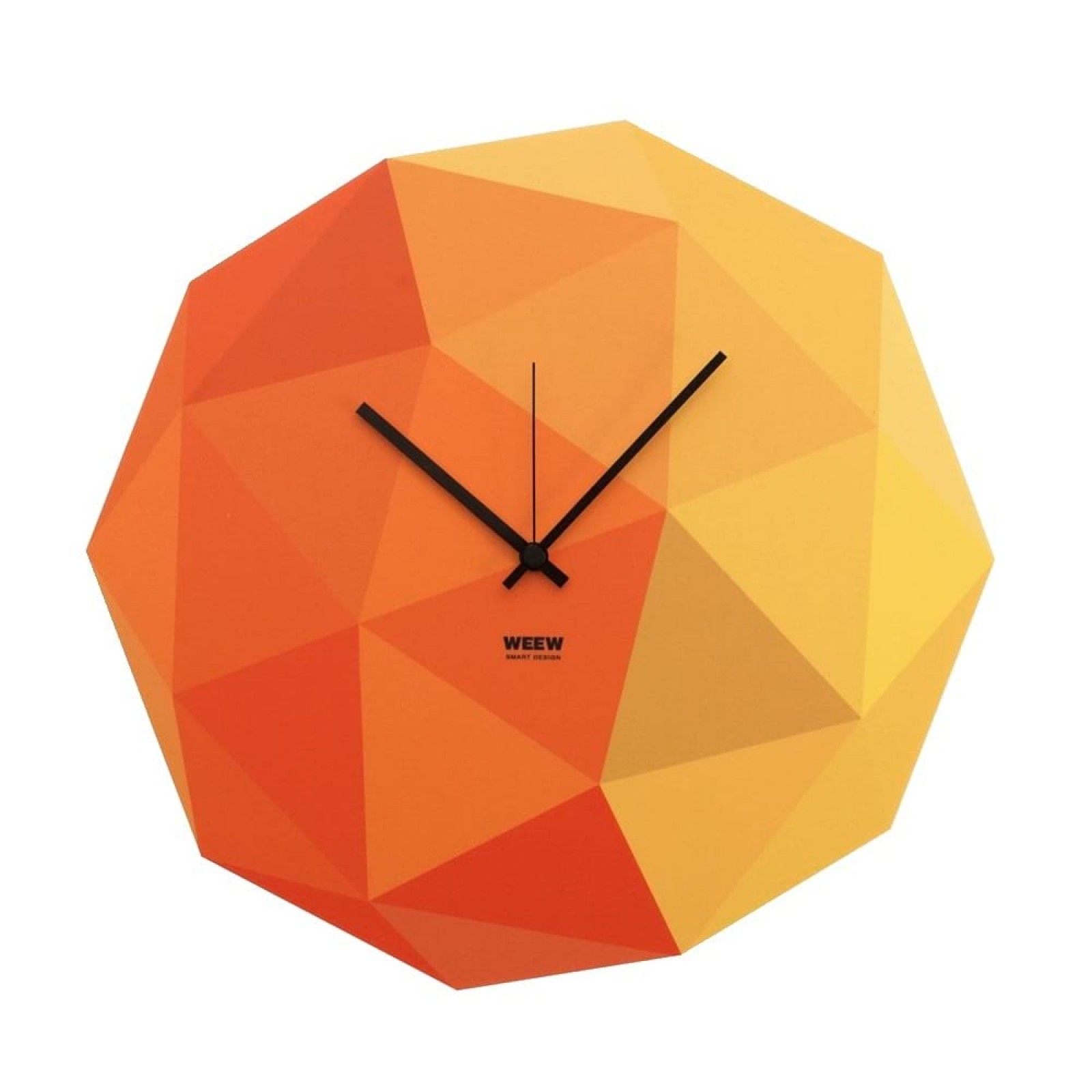 Ρολόι Τοίχου Timeshape Κίτρινο - WEEW Smart Design