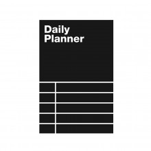 Aυτοκόλλητο Tοίχου Μαυροπίνακας Daily Planner - WEEW Smart Design