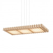 LED Φωτιστικό Οροφής Grid Τριπλό (Φυσικό Ξύλο) - Pablo Designs